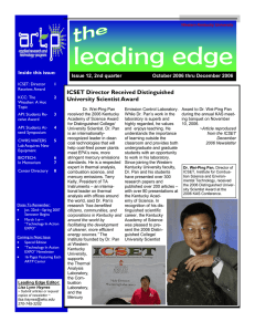 Inside this issue: Issue 12, 2nd quarter                      October 2006 thru December 2006