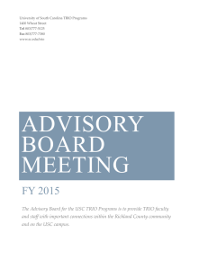 ADVISORY BOARD MEETING FY 2015