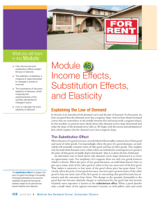 Module Income Effects, 46 Module: