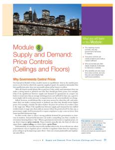 Module Supply and Demand: 8 Module: