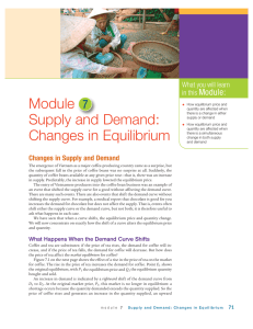Module Supply and Demand: 7 Module: