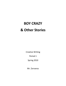 BOY CRAZY &amp; Other Stories Creative Writing