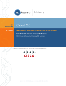 Cloud 2.0 New Challenges, New Opportunities For Cloud Service Providers