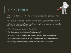 FITNESS REVIEW