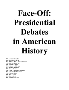 Face-Off: Presidential Debates in American