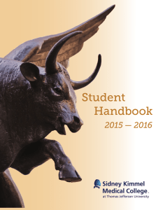 Student Handbook  2015 — 2016