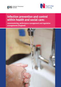 Infection prevention and control within health and social care: arrangements (England)