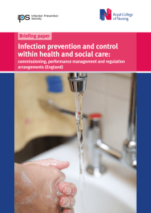 Infection prevention and control within health and social care: Briefing paper