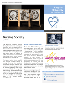 Nursing Society  Kingston University