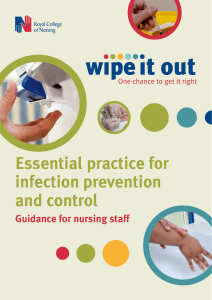 Essential practice for infection prevention and control Guidance for nursing staff