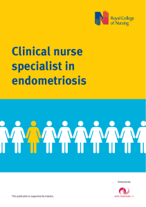 Clinical nurse specialist in endometriosis Endorsed by