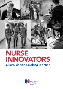 NURSE INNOVATORS Clinical decision-making in action