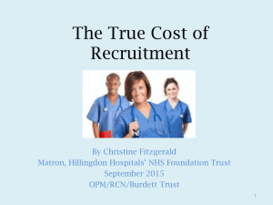 The True Cost of Recruitment