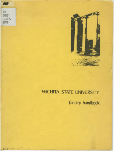 - faculty  handbook WICHITA  STATE  UNIVERSITY L