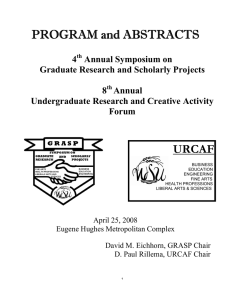 PROGRAM and ABSTRACTS