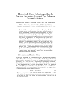 Theoretically Based Robust Algorithms for Tracking Intersection Curves of Two Deforming