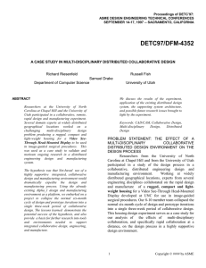 Proceedings of DETC’97: ASME DESIGN ENGINEERING TECHNICAL CONFERENCES