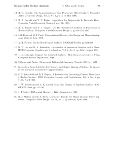 20 [13] R. T. Farouki. The Approximation of Non-Degenerate Oset Surfaces... Aided Geometric Design, Vol. 3, No. 1, pp 15-43, May...