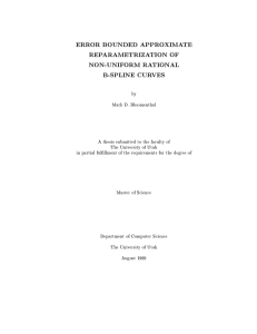 ERROR BOUNDED APPROXIMATE REPARAMETRIZATION OF NON-UNIFORM RATIONAL B-SPLINE CURVES