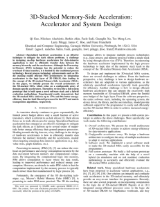 3D-Stacked Memory-Side Acceleration: Accelerator and System Design