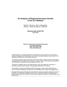 An Analysis of Regional Economic Growth in the U.S. Midwest