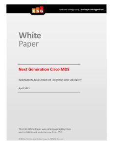 White  Paper Next Generation Cisco MDS