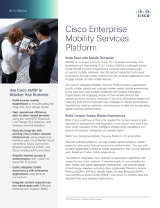 Cisco Enterprise Mobility Services Platform At-a-Glance