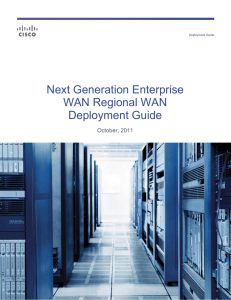 Next Generation Enterprise WAN Regional WAN Deployment Guide