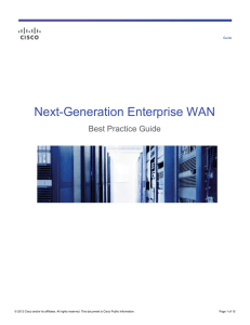Next-Generation Enterprise WAN Best Practice Guide