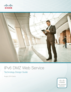 IPv6 DMZ Web Service Technology Design Guide August 2014 Series