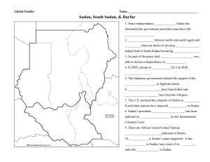 Sudan, South Sudan, &amp; Darfur