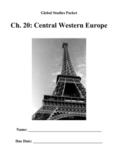 Ch. 20: Central Western Europe