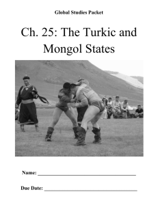 Ch. 25: The Turkic and Mongol States
