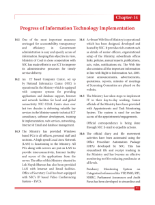 Progress of Information Technology Implementation Chapter-14