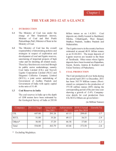 Chapter-1 THE YEAR 2011-12 AT A GLANCE