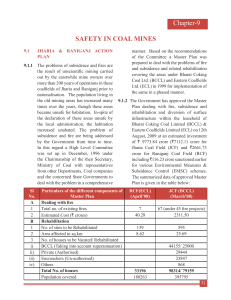 Chapter-9 SAFETY IN COAL MINES