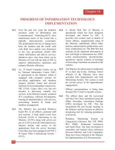 Chapter-14 PROGRESS OF INFORMATION TECHNOLOGY IMPLEMENTATION