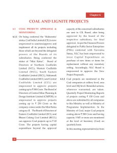 COAL AND LIGNITE PROJECTS Chapter-6