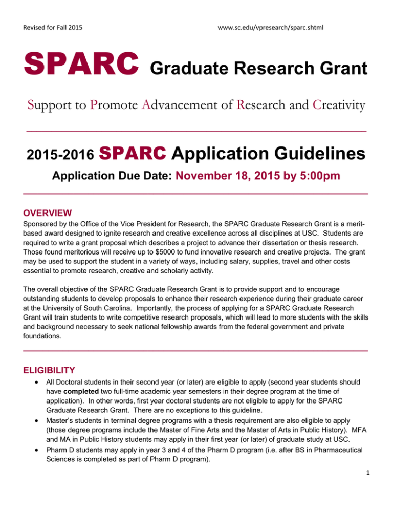 research grant graduate students