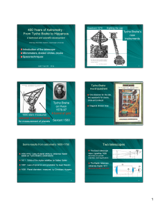 400 400 Years Years of of Astrometry