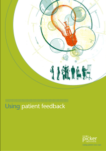 Using  patient feedback