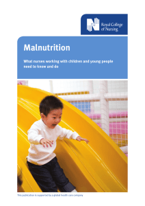 Malnutrition What nurses working with children and young people