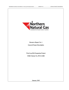 NORTHERN NATURAL GAS COMPANY - West Leg 2014 Expansion Project