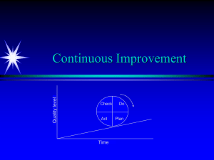 Continuous Improvement Time el ev