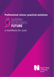 Professional voices: practical solutions a manifesto for 2016