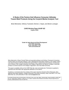 A Study of the Factors that Influence Consumer Attitudes