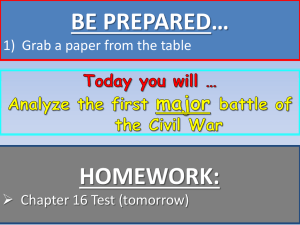BE PREPARED… HOMEWORK: 1)  Grab a paper from the table