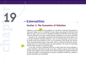 19 Externalities &gt;&gt; Section 1: The Economics of Pollution