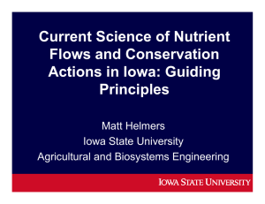 Current Science of Nutrient Flows and Conservation Actions in Iowa: Guiding Principles