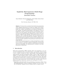 Implicitly Heterogeneous Multi-Stage Programming (Extended Version) ?